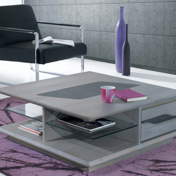 CERAM - Table basse 2 tiroirs