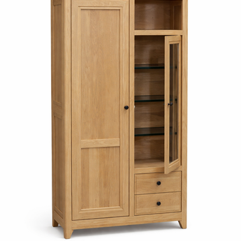 VAUBAN - Vitrine 2 portes 2 tiroirs 1 niche