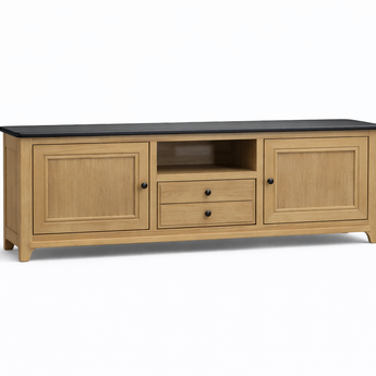 VAUBAN - Meuble TV 2 portes 1 tiroir 1 niche