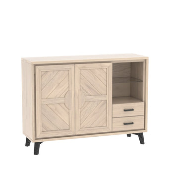 HAUSSMANN - Meuble d'appui 2 portes, 1 tiroir, 1 niche