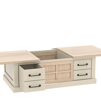 ODYSSEE - Table basse 1 coffre 2 tiroirs