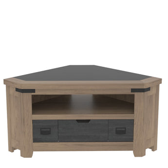 TALOS - Meuble TV d'Angle 1 tiroir, 1 niche
