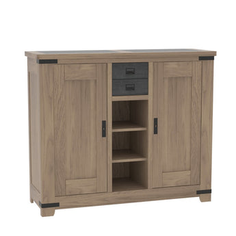 TALOS - Bahut haut 2 portes 2 tiroirs 1 niche