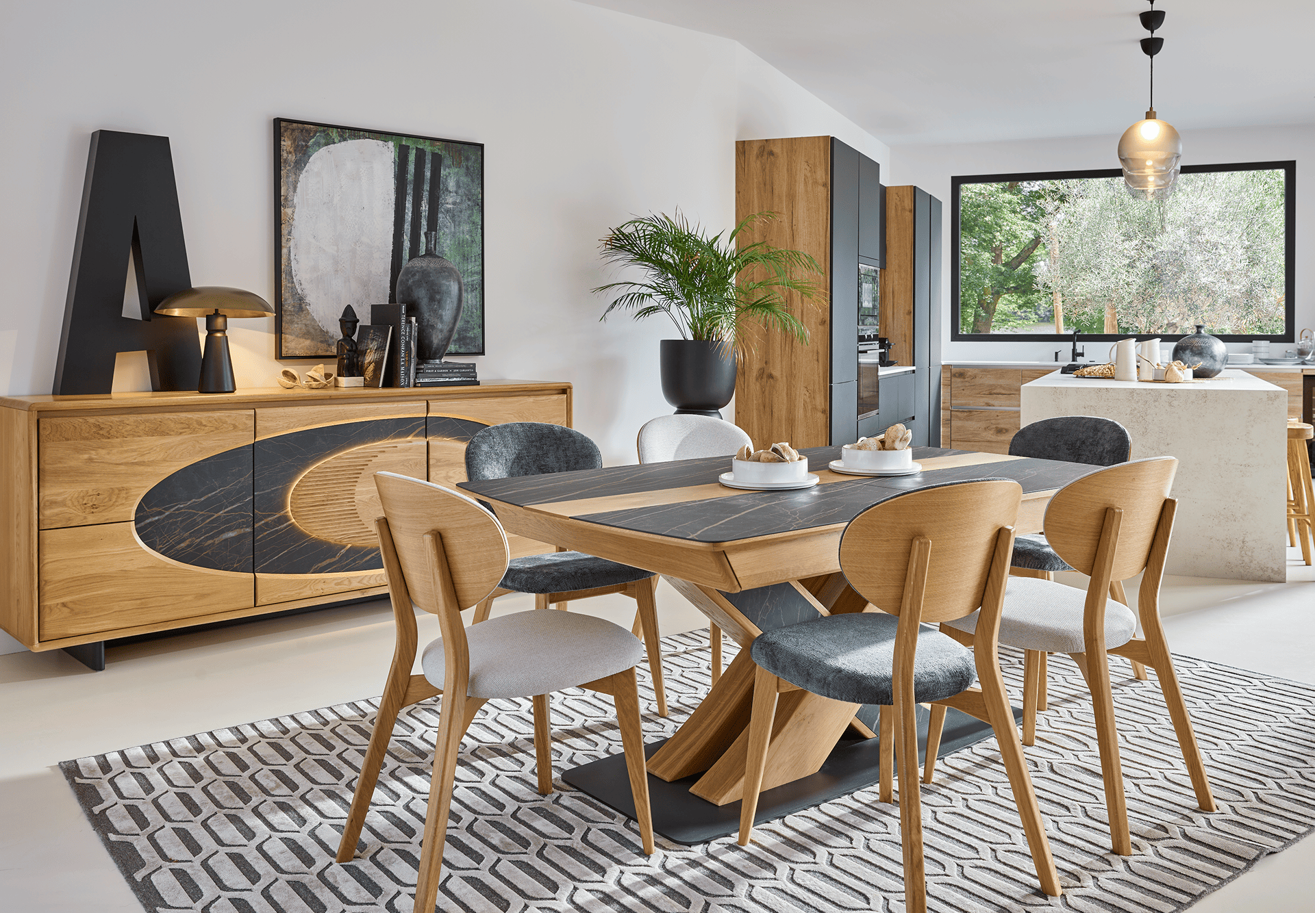 THALES Bahut 3 portes grand modèle Les Ateliers de Langres THALES Bahut 3 portes grand modèle Les Ateliers de Langres