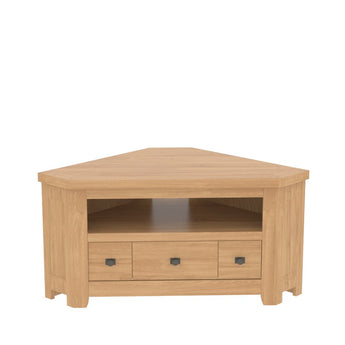 WHITNEY - Meuble TV d'Angle 1 tiroir, 1 niche