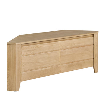 YNES - Meuble TV d'ANGLE 2 portes Moderne