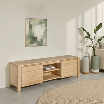 YNES - Meuble TV 2 portes 1 niche Moderne
