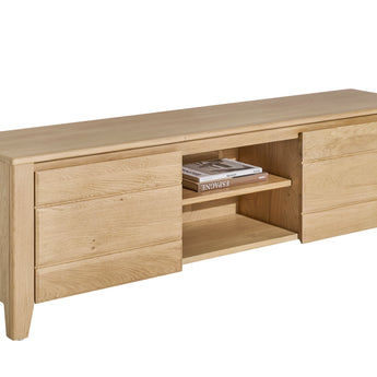 YNES - Meuble TV 2 portes 1 niche Moderne